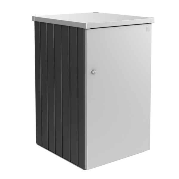 BIOHORT Mülltonnen-Box Alex dunkelgrau-metallic/silber-metallic Var. 3.1 - 9003414540637 | by gartenmoebel-fockenberg.de