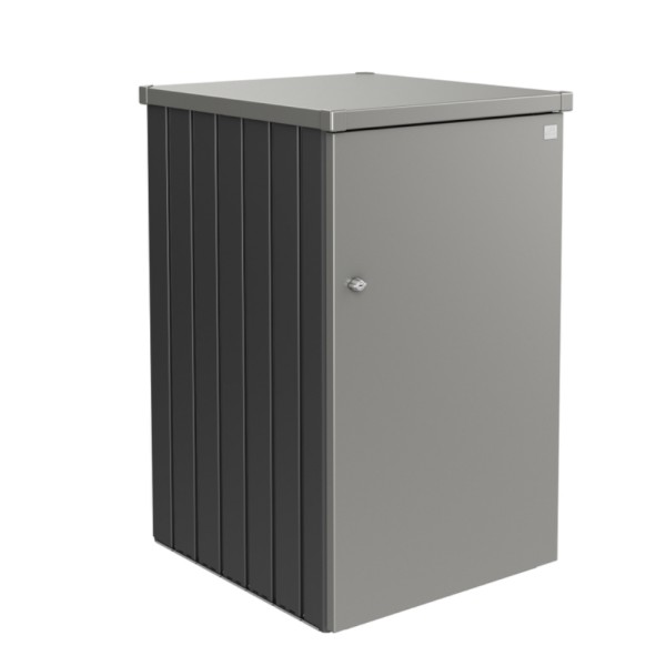 BIOHORT Mülltonnen-Box Alex dunkelgrau-metallic/quarzgrau-metallic Var. 3.2 - 9003414540682 | by gartenmoebel-fockenberg.de
