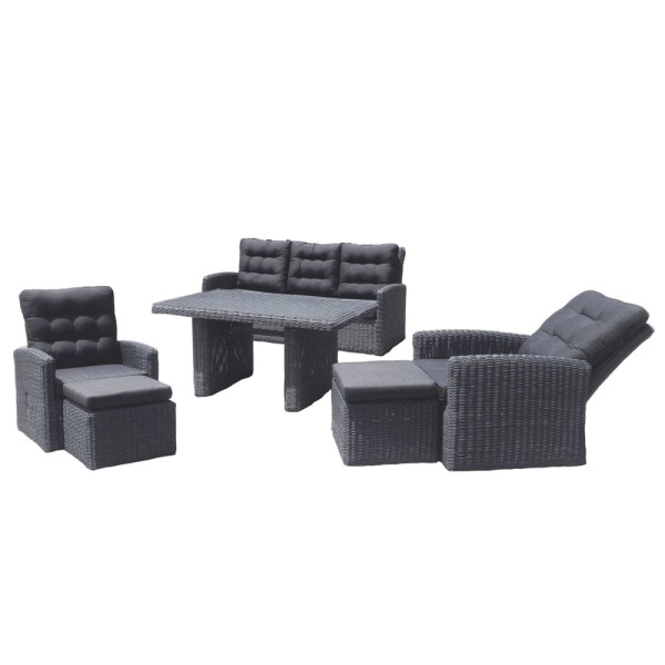 STRANDFLAIR® Lounge-Set Lembata Polyrattan | by gartenmoebel-fockenberg.de