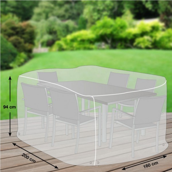GWM Schutzhülle für Sitzgruppen rechteckig M/L 200x160x94cm - 4260270620476 | by gartenteiche-fockenberg.de