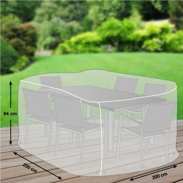 GWM Schutzhülle für Sitzgruppen rechteckig XXL 250x200x94cm - 4260270623811 | by gartenteiche-fockenberg.de