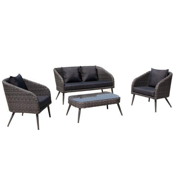 STRANDFLAIR® Lounge-Set Cala Pi Polyrattan | by gartenmoebel-fockenberg.de