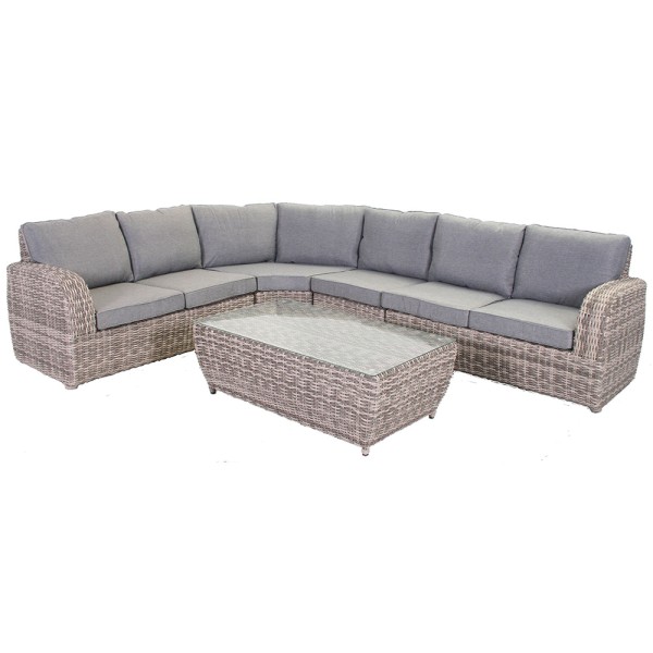 STRANDFLAIR® Lounge-Set California Polyrattan | © by gartenmoebel-fockenberg.de