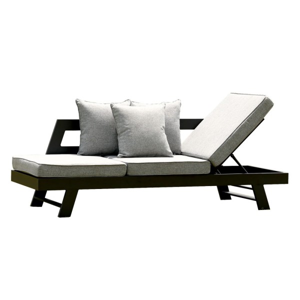 STRANDFLAIR® Sofa/Liege Hollywood Aluminium | by gartenmoebel-fockenberg.de