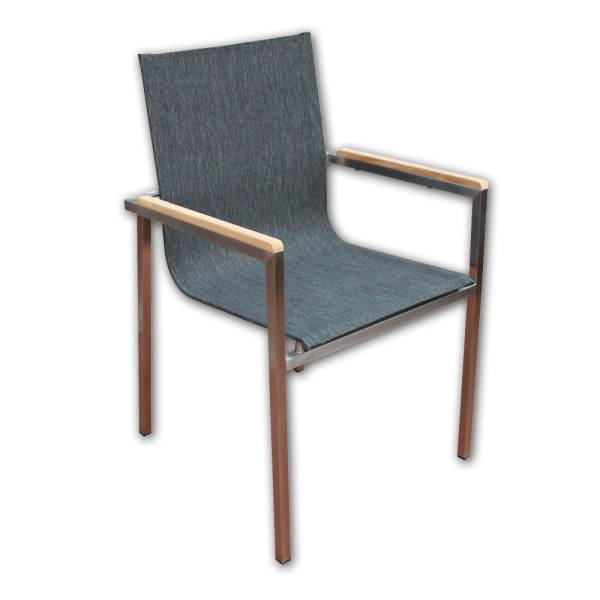 STRANDFLAIR® Stapelsessel Le Havre Edelstahl