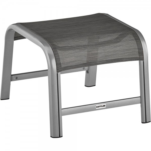 KETTLER Hocker Avalon/Forma II silber/Graphit, Alu/Textilen - 400139552192 | gartenmoebel-fockenberg.de