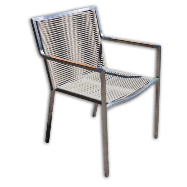 STRANDFLAIR® Stapelsessel Genua Teak | ® by gartenmoebel-fockenberg.de