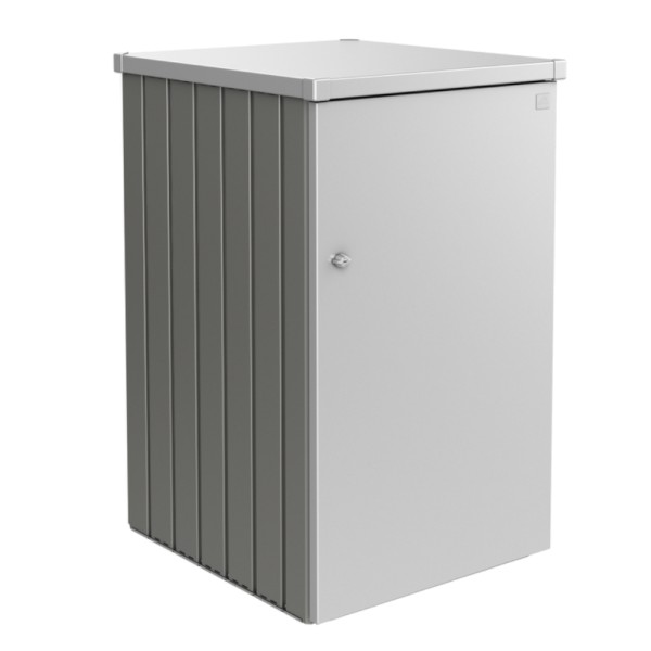 BIOHORT Mülltonnen-Box Alex quarzgrau-metallic/silber-metallic Var. 2.1 - 9003414580633 | by gartenmoebel-fockenberg.de