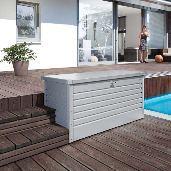 BIOHORT FreizeitBox 130 silber-metallic - 9003414640405 | by gartenmoebel-fockenberg.de