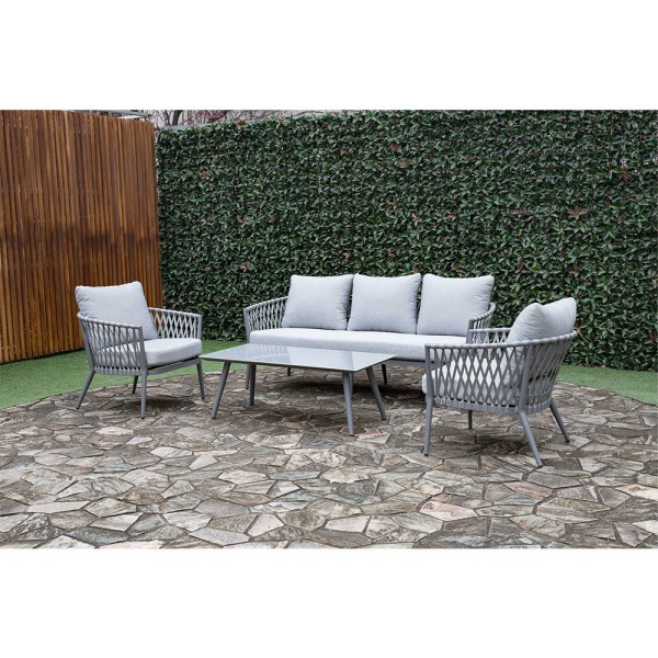 STRANDFLAIR® Lounge-Set Coruna Rope | by gartenmoebel-fockenberg.de