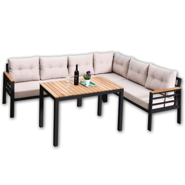 STRANDFLAIR® Lounge-Set Kreta Aluminium | by gartenmoebel-fockenberg.de